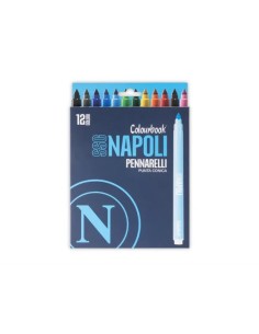 Pack of 12 SSC Napoli markers LAGSSCN25075 Colourbook | Futurartshop.com