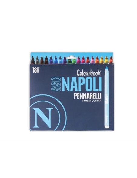 Pack of 18SSC Napoli markers LAGSSCN25076 Colourbook | Futurartshop.com