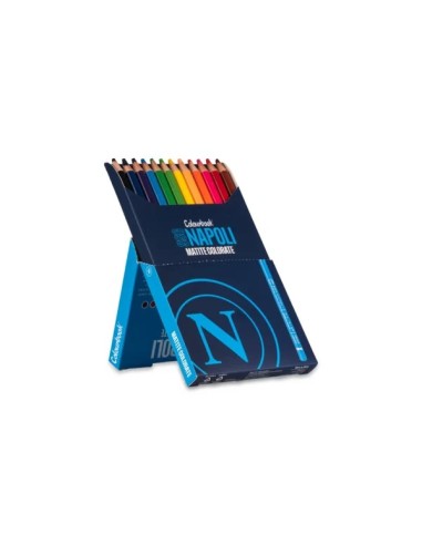 Confezione 12 matite colorate SSC Napoli LAGSSCN25080 Colourbook | Futurartshop.com
