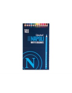 Confezione 12 matite colorate SSC Napoli LAGSSCN25080 Colourbook | Futurartshop.com 2