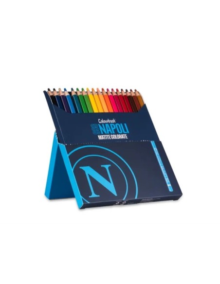 Confezione 18 matite colorate SSC Napoli LAGSSCN25061 Colourbook | Futurartshop.com