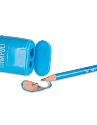Temperamatite 2 fori con gomma e serbatoio SSC Napoli LAGSSCN25065 Colourbook | Futurartshop.com