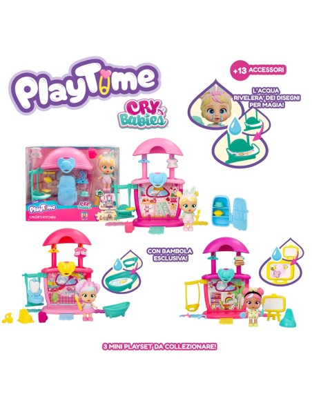 Cry Baby Play Time Doll - 3 Assorted Models SAN62337 IMC Toys | Futurartshop.com