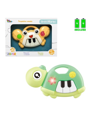 Tastiera Musicale Zero3 Amici Marini con Melodie - 4 Modelli TOY27996 Toys Garden | Futurartshop.com