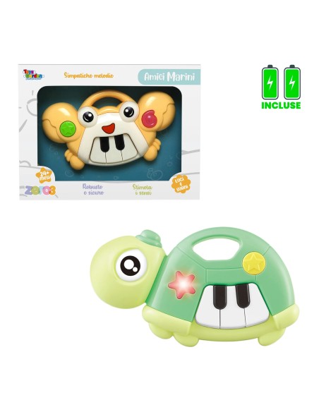 Tastiera Musicale Zero3 Amici Marini con Melodie - 4 Modelli TOY27996 Toys Garden | Futurartshop.com