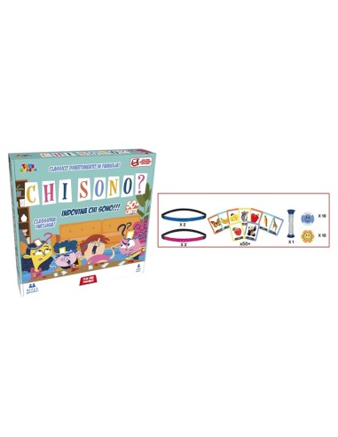 Who Am I Board Game - 50+ Guessing Cards ITA TOY28287 Toys Garden | Futurartshop.com
