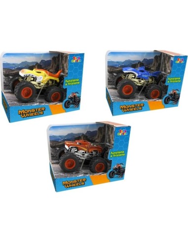 Monster Wheels Friction Car - 3 Colors Available TOY28322 Toys Garden | Futurartshop.com
