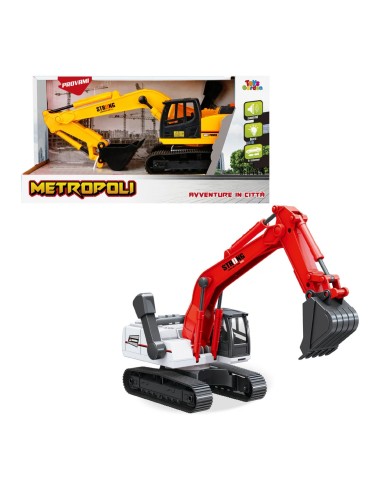 Friction Excavator Toy with Lights & Sounds - 2 Colors 35 cm TOY28388 Toys Garden | Futurartshop.com