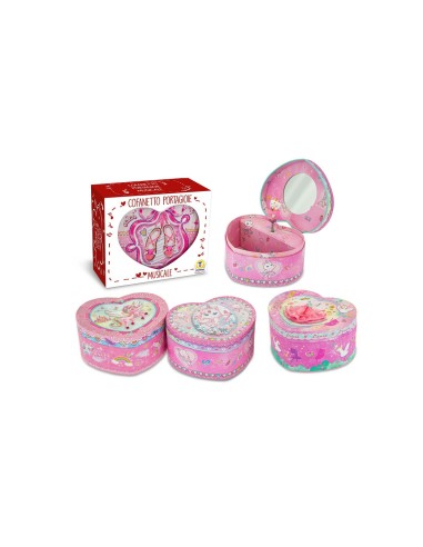 Heart Shaped Jewelry Box - 4 Assorted Models Available TEO52205 Teorema | Futurartshop.com