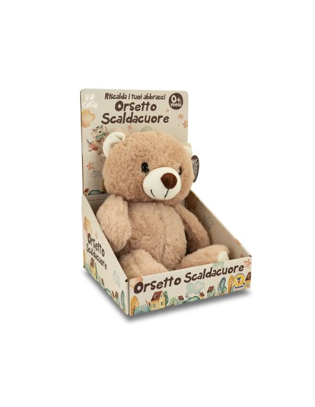 Peluche Orso Scaldacuore 24 cm - Termico Riscaldabile TEO39538 Teorema | Futurartshop.com