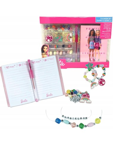 Barbie Fashion Diary Set with Glitter Pen & Jewelry ODS44855 Ods | Futurartshop.com