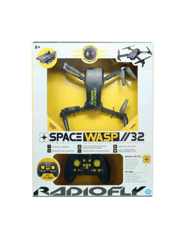 Radiocom Drone Space Wasp 32 Radiocomandato con Telecomando ODS40039 Ods | Futurartshop.com