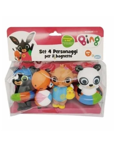 Bing 4 Characters Bath Toys Set for Kids Water Play ODS48701 Ods | Futurartshop.com