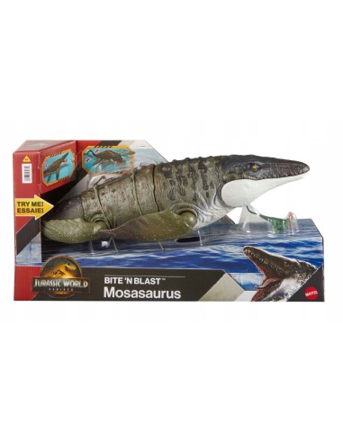 Jurassic World Mosasauro Morso Letale La Rinascita con Movimento AGRJCH00 Mattel | Futurartshop.com