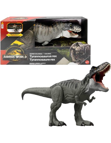 Jurassic World T-Rex Super Colossale La Rinascita con 2 Attacchi AGRJGB52 Mattel | Futurartshop.com