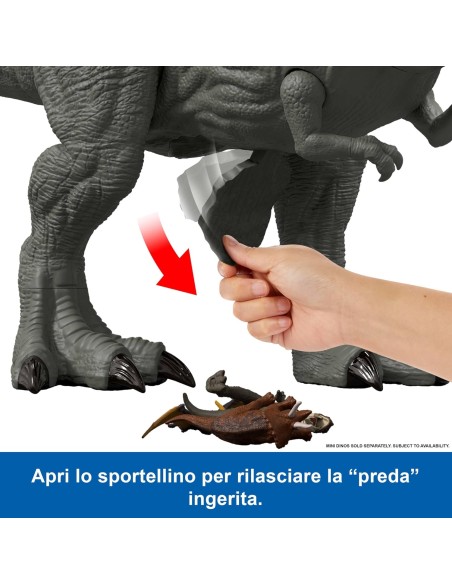 Jurassic World T-Rex Super Colossale La Rinascita con 2 Attacchi AGRJGB52 Mattel | Futurartshop.com