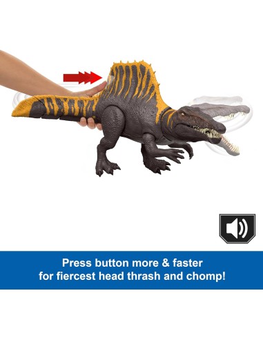 Jurassic World Rebirth Spinosaurus with Dual Attack Feature AGRJGB56 Mattel | Futurartshop.com