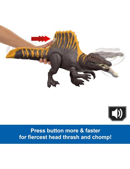 Jurassic World Rebirth Spinosaurus with Dual Attack Feature AGRJGB56 Mattel | Futurartshop.com