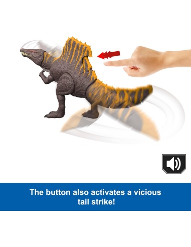Jurassic World Rebirth Spinosaurus with Dual Attack Feature AGRJGB56 Mattel | Futurartshop.com