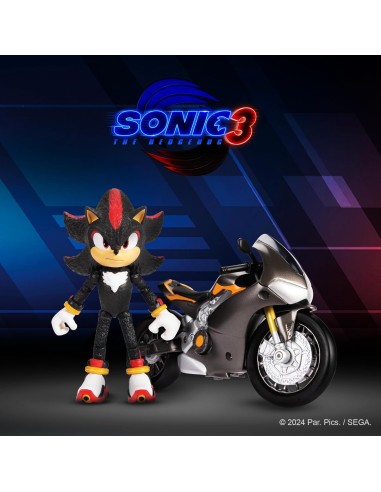 Sonic 3 Movie Shadow con Moto - Action Figure Giocattolo Bambini JAK42406 Jakks Pacific | Futurartshop.com