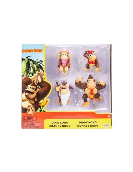 Donkey Kong – 4‑Pack Collectible Figures by Nintendo JAK431174 Jakks Pacific | Futurartshop.com