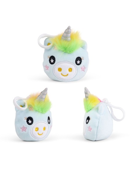 Portachiavi Peluche Unicorno con Clip - Morbido Pupazzo KEYFP12UCK KeyCraft | Futurartshop.com