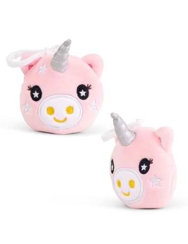 Portachiavi Peluche Unicorno con Clip - Morbido Pupazzo KEYFP12UCK KeyCraft | Futurartshop.com