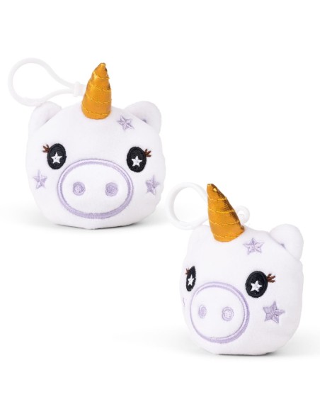 Portachiavi Peluche Unicorno con Clip - Morbido Pupazzo KEYFP12UCK KeyCraft | Futurartshop.com