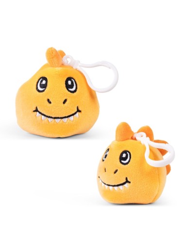 Dinosaur Plush Keyring with Clip - Soft Cuddle Keychain KEYFP12DNK KeyCraft | Futurartshop.com