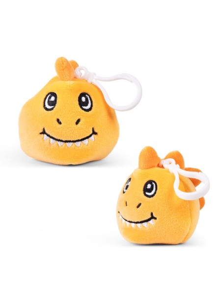 Portachiavi Peluche Dinosauro con Clip - Morbido Pupazzo KEYFP12DNK KeyCraft | Futurartshop.com
