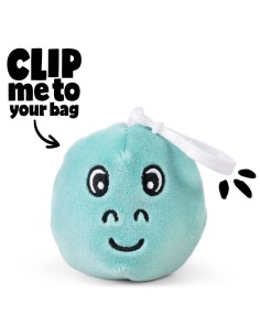Portachiavi Peluche Dinosauro con Clip - Morbido Pupazzo KEYFP12DNK KeyCraft | Futurartshop.com 2