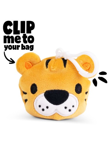 Safari Animals Plush Keyring with Clip - Soft Fluff Keychain KEYFP12SFK KeyCraft | Futurartshop.com