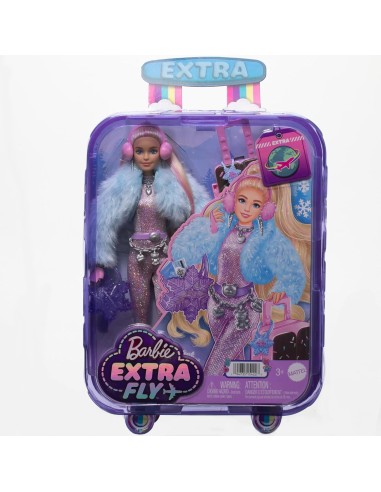 Barbie Extra Fly Travel Doll Snow Theme 15+ Accessories AGRHPB16 Mattel | Futurartshop.com