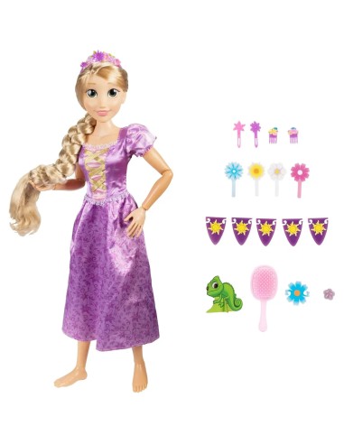 Bambola Rapunzel Disney 80cm Articolata Principessa Capelli Lunghi JAK24046 Jakks Pacific | Futurartshop.com