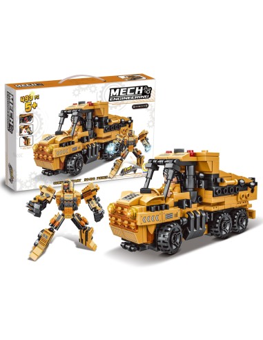 Construction Vehicles Building Blocks 2 in 1 Mega Engineering TEO80935 Teorema | Futurartshop.com