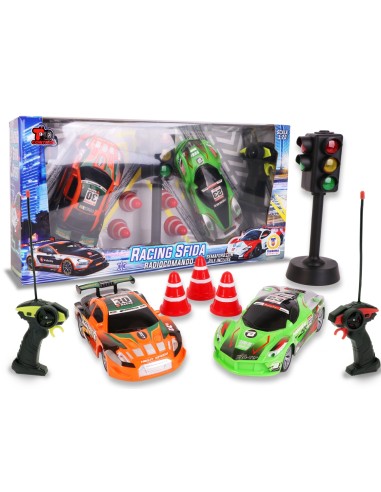 T-Control 2 Auto Radiocomandate Sport con Semaforo - Set Gara TEO80545 Teorema | Futurartshop.com