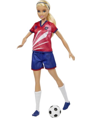 Barbie Soccer Player Doll Blonde Hair Number 9 Football Sport AGRHCN17 Mattel | Futurartshop.com