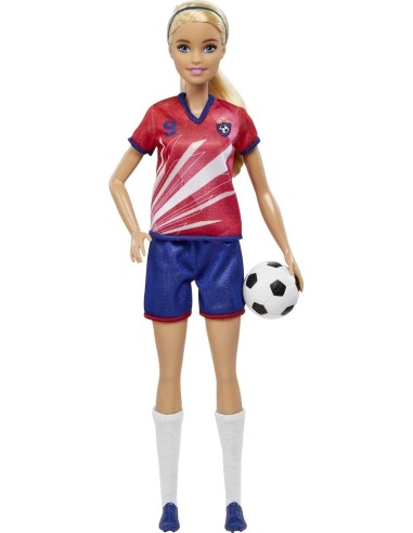 Barbie Soccer Player Doll Blonde Hair Number 9 Football Sport AGRHCN17 Mattel | Futurartshop.com