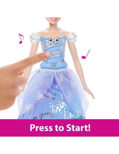 Disney Cenerentola Ballo Incantato Bambola Abito Luminoso Bacchetta AGRJBF94 Mattel | Futurartshop.com