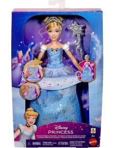 Disney Cenerentola Ballo Incantato Bambola Abito Luminoso Bacchetta AGRJBF94 Mattel | Futurartshop.com