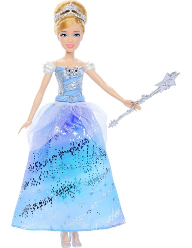 Disney Cenerentola Ballo Incantato Bambola Abito Luminoso Bacchetta AGRJBF94 Mattel | Futurartshop.com