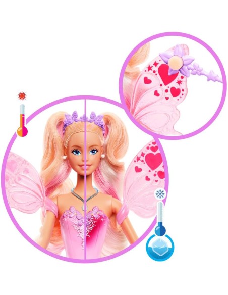 Barbie Fata Bacchetta Stellata Bambola Ali Outfit Cambia Colore Acqua AGRJCP76 Mattel | Futurartshop.com