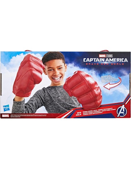 Avengers Pugni Hulk Rossi Guanti Red Hulk Marvel Supereroi Giocattolo AGRG00705L Hasbro | Futurartshop.com