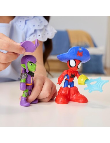 Marvel Spidey Friends Water-Webs Pirate Ship Toy Webs Bubbles Play AGRG0666 Hasbro | Futurartshop.com