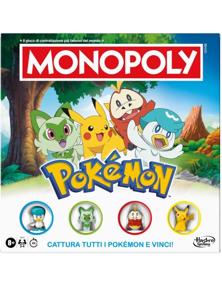 Monopoly Pokémon Edition Board Game Italian Version AGRG0716 Hasbro | Futurartshop.com