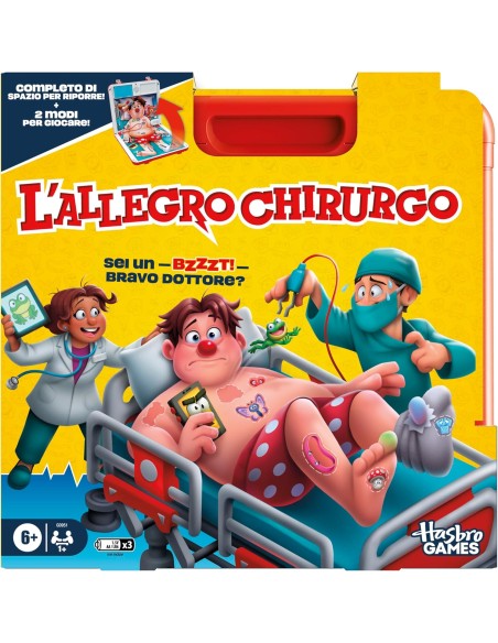 Operation Game Electronic Board Game Family Kids 6+ Italian Version AGRG0951 Hasbro | Futurartshop.com