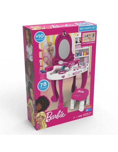 Barbie Specchiera Vanity con Accessori - Set Trucco Giocattolo per Bambine PET2124 Bildo | Futurartshop.com