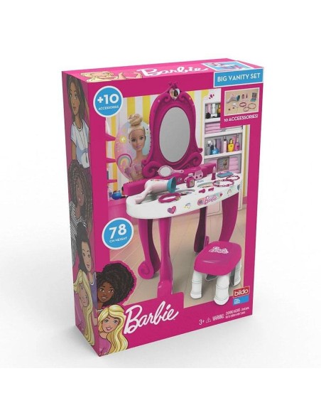 Barbie Specchiera Vanity con Accessori - Set Trucco Giocattolo per Bambine PET2124 Bildo | Futurartshop.com