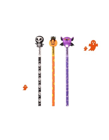 Set 3 Matite HB Halloween - Matite Grafite Tema Horror Scuola LAGCOL25882 Colourbook | Futurartshop.com
