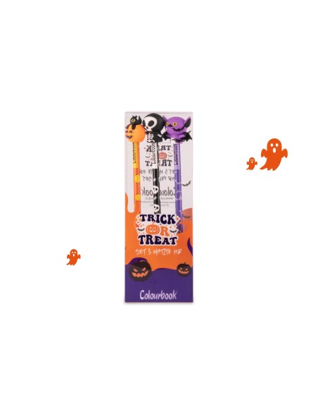 Halloween HB Pencils Set 3 Pieces - Spooky Theme School Supply LAGCOL25882 Colourbook | Futurartshop.com